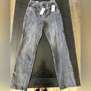 Brand new with tags Good American straight leg Jean in grey